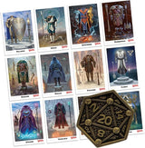 Dungeons & Dragons – Official Class Cards & D20 Flip Coin Set Dice Set - Tophatter Daily Deals