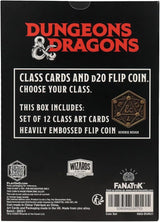 Dungeons & Dragons – Official Class Cards & D20 Flip Coin Set Dice Set - Tophatter Daily Deals