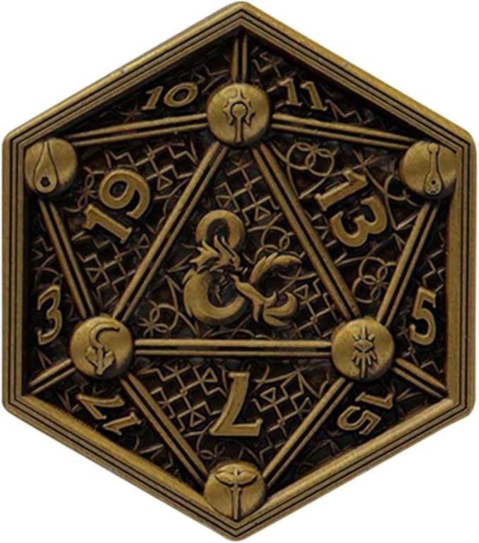 Dungeons & Dragons – Official Class Cards & D20 Flip Coin Set Dice Set - Tophatter Daily Deals