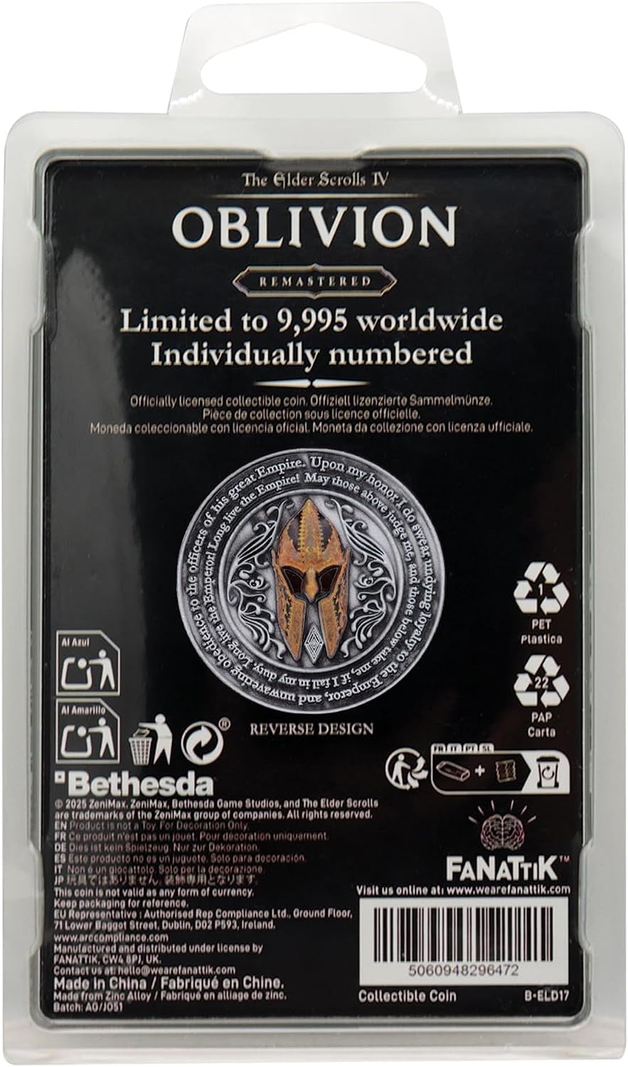 The Elder Scrolls IV: Oblivion – Official Imperial City Limited Edition Coin Replica Coin - Tophatter Daily Deals
