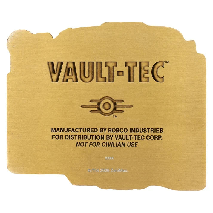 Fallout – Official Pip-Boy Mysterious Stranger Lenticular Ingot Replica Coin - Tophatter Daily Deals