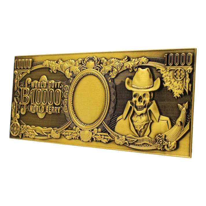 One Piece – Official 10,000 World Berry Metal Banknote Collectible - Tophatter Daily Deals