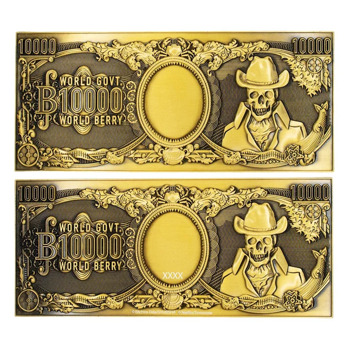 One Piece – Official 10,000 World Berry Metal Banknote Collectible - Tophatter Daily Deals