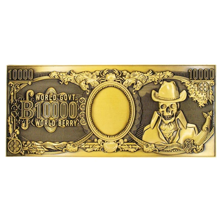 One Piece – Official 10,000 World Berry Metal Banknote Collectible - Tophatter Daily Deals