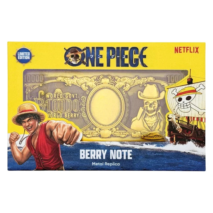 One Piece – Official 10,000 World Berry Metal Banknote Collectible - Tophatter Daily Deals
