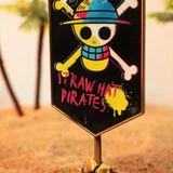 One Piece – Official Straw Hat Pirates Metal Banner Decorative Sign - Tophatter Daily Deals