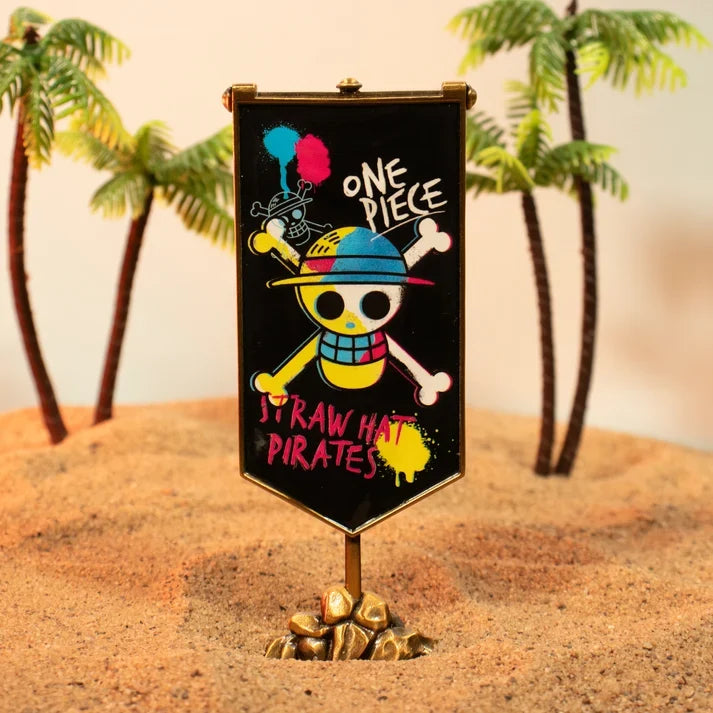 One Piece – Official Straw Hat Pirates Metal Banner Decorative Sign - Tophatter Daily Deals