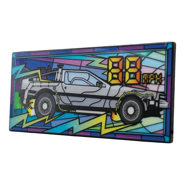 Back to the Future – Official Stained Glass-Style Metal Ingot Glassware - Tophatter Daily Deals