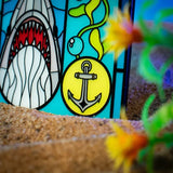 Jaws – Official Stained Glass-Style Metal Ingot Glassware - Tophatter Daily Deals