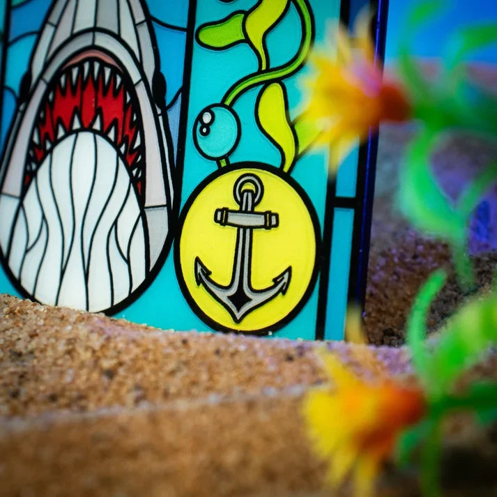 Jaws – Official Stained Glass-Style Metal Ingot Glassware - Tophatter Daily Deals