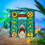 Jaws – Official Stained Glass-Style Metal Ingot Glassware - Tophatter Daily Deals
