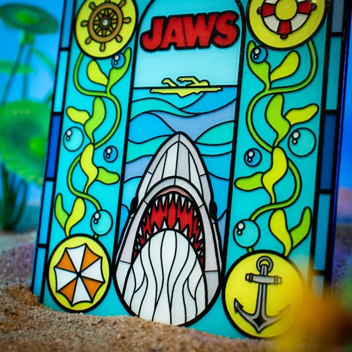Jaws – Official Stained Glass-Style Metal Ingot Glassware - Tophatter Daily Deals