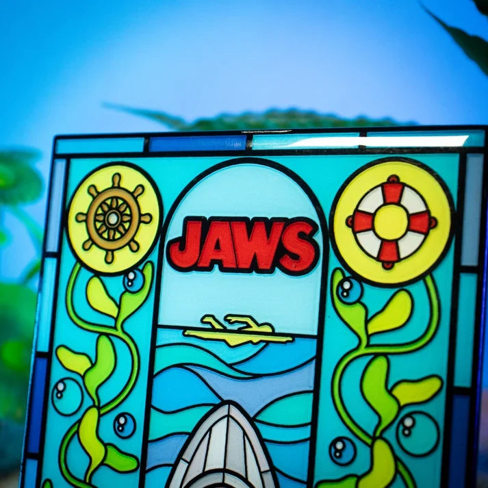 Jaws – Official Stained Glass-Style Metal Ingot Glassware - Tophatter Daily Deals