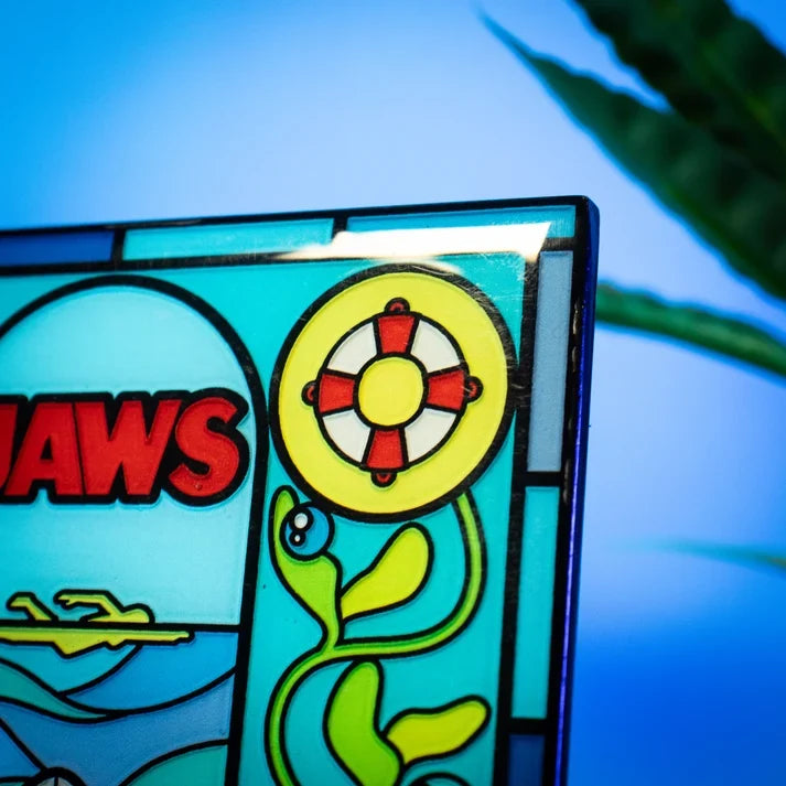 Jaws – Official Stained Glass-Style Metal Ingot Glassware - Tophatter Daily Deals