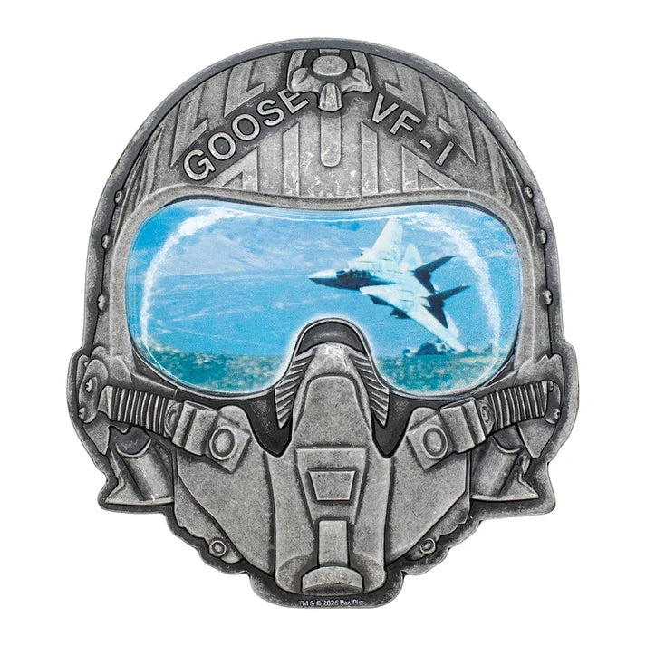 Top Gun – Official Maverick & Goose Limited-Edition Helmet Medallion Helmet Replica - Tophatter Daily Deals
