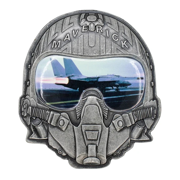 Top Gun – Official Maverick & Goose Limited-Edition Helmet Medallion Helmet Replica - Tophatter Daily Deals