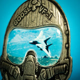 Top Gun – Official Maverick & Goose Limited-Edition Helmet Medallion Helmet Replica - Tophatter Daily Deals