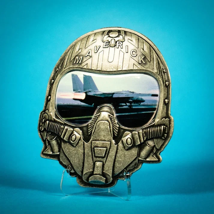 Top Gun – Official Maverick & Goose Limited-Edition Helmet Medallion Helmet Replica - Tophatter Daily Deals