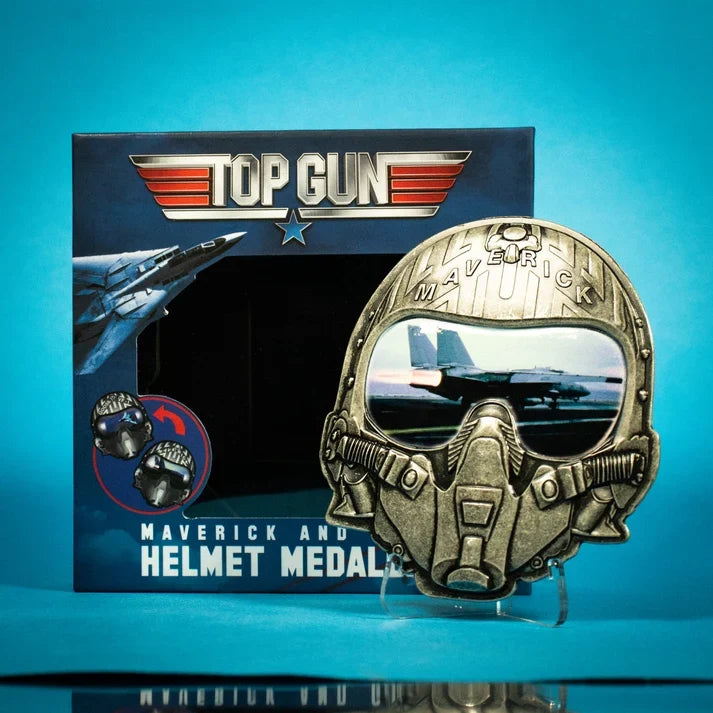 Top Gun – Official Maverick & Goose Limited-Edition Helmet Medallion Helmet Replica - Tophatter Daily Deals