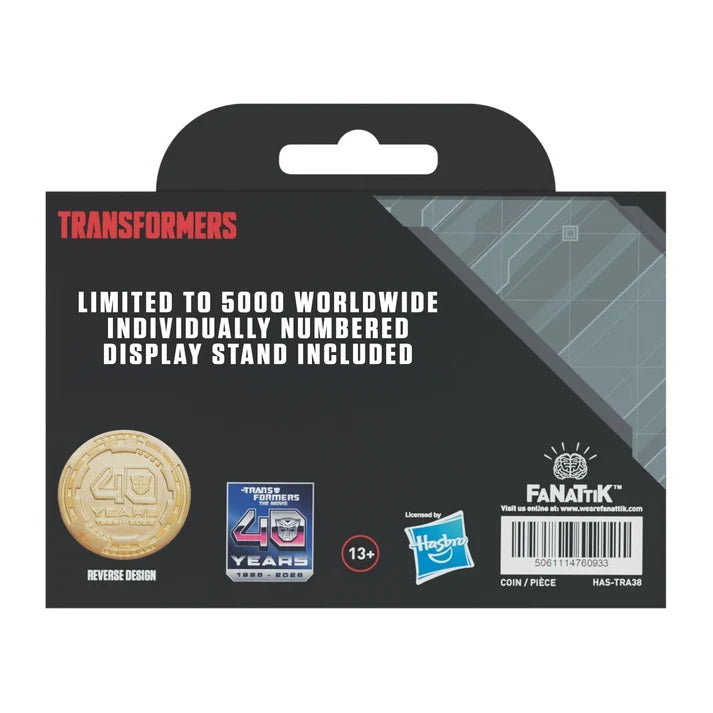 Transformers: The Movie – 40th Anniversary 24K Gold-Plated Presentation Coin Replica Coin - Tophatter Daily Deals