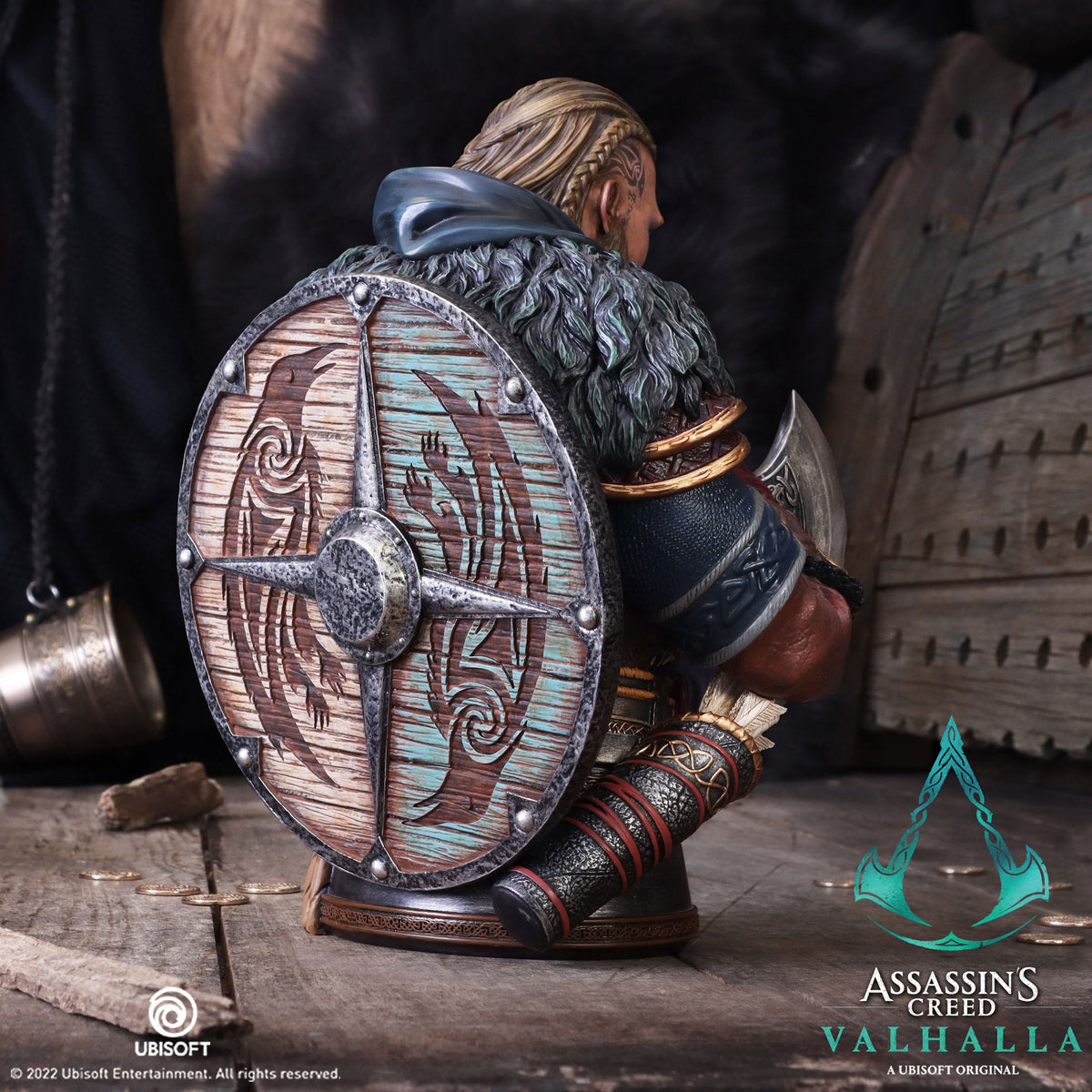 Assassin's Creed Valhalla – Official Eivor Bust (Full Color) Statue - Tophatter Daily Deals
