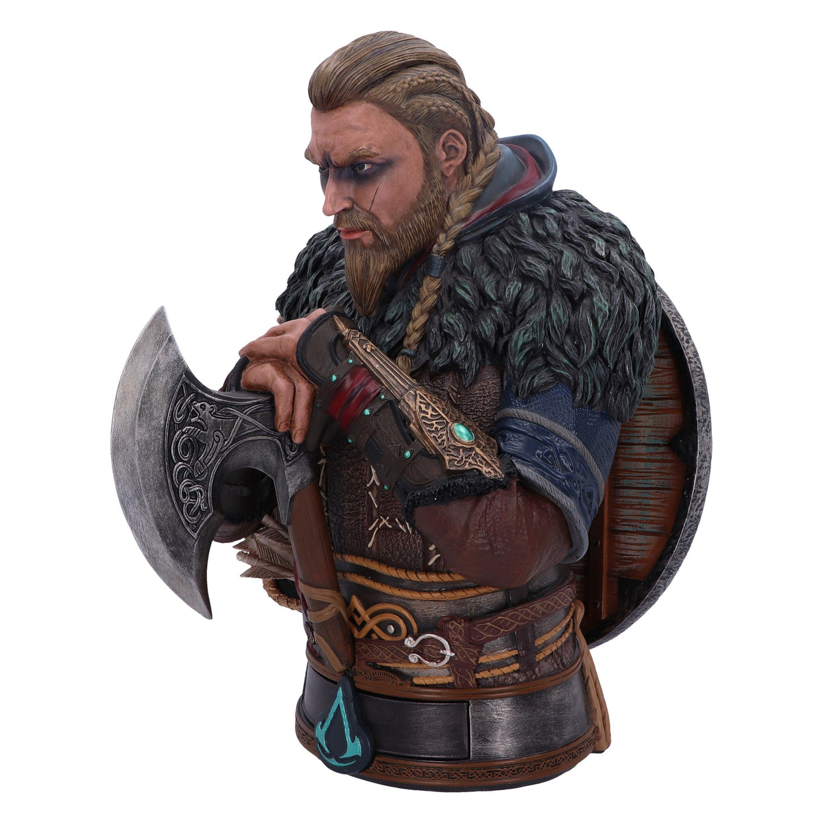 Assassin's Creed Valhalla – Official Eivor Bust (Full Color) Statue - Tophatter Daily Deals