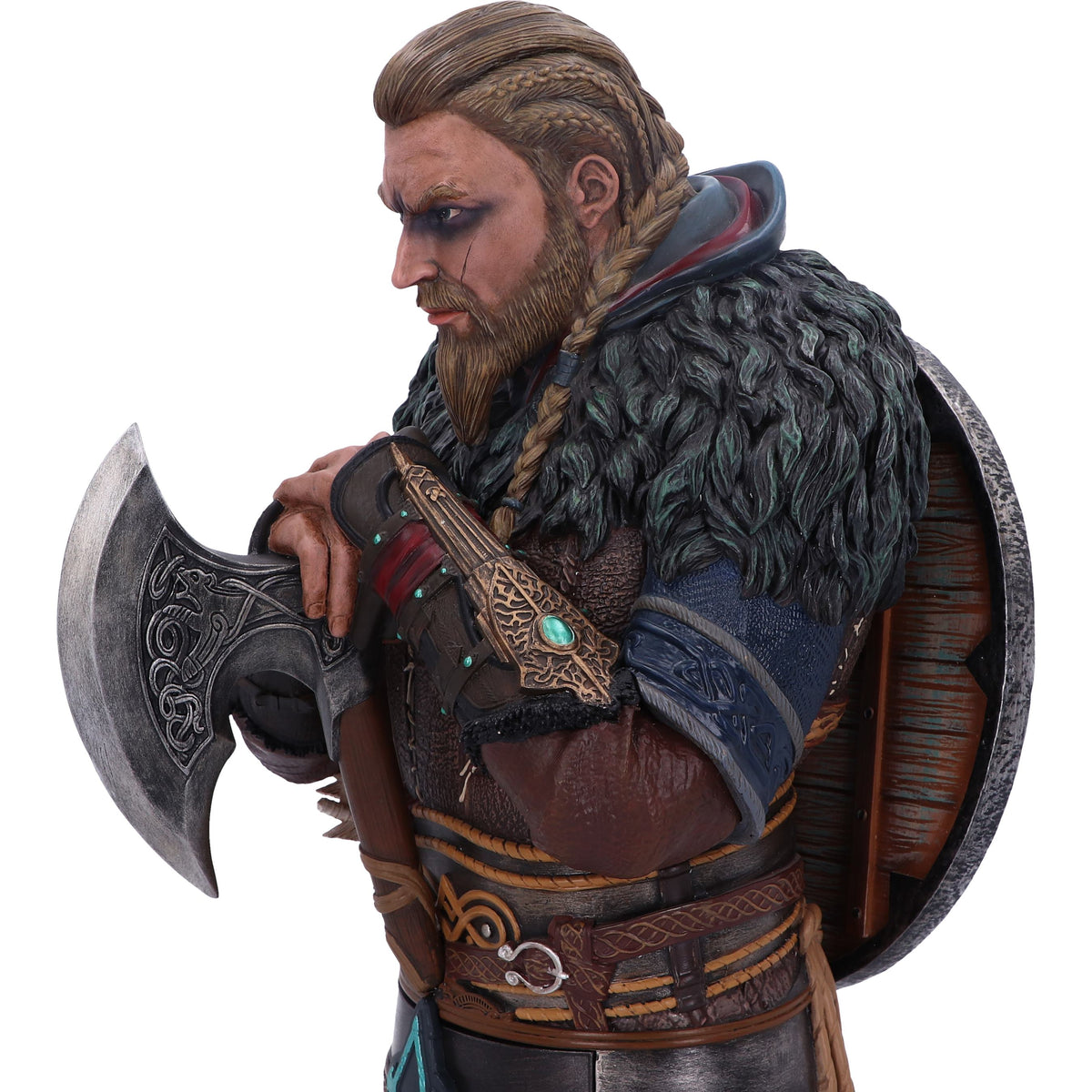 Assassin's Creed Valhalla – Official Eivor Bust (Full Color) Statue - Tophatter Daily Deals