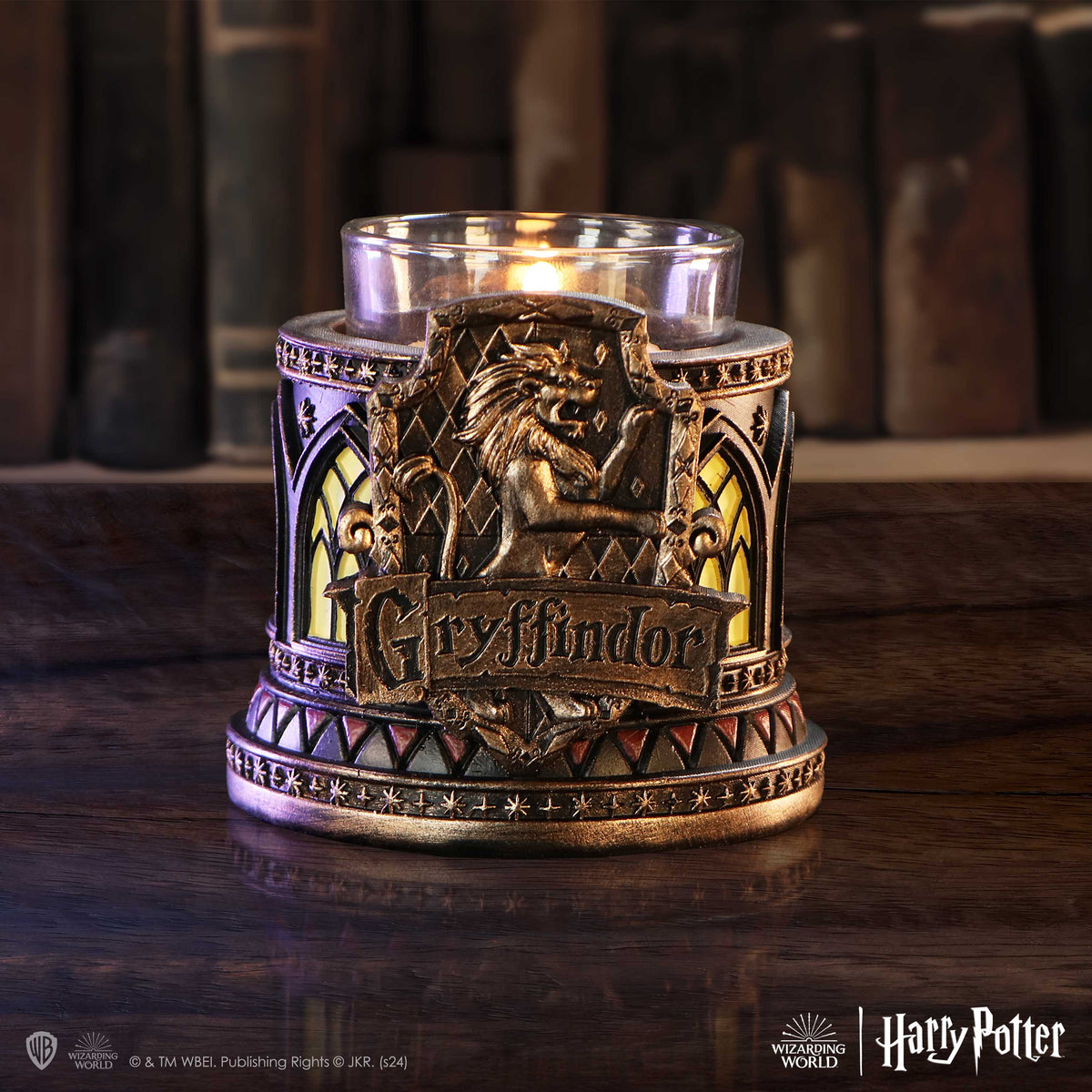 Harry Potter – Official Gryffindor Tea Light Candle Holder Candle Holder - Tophatter Daily Deals