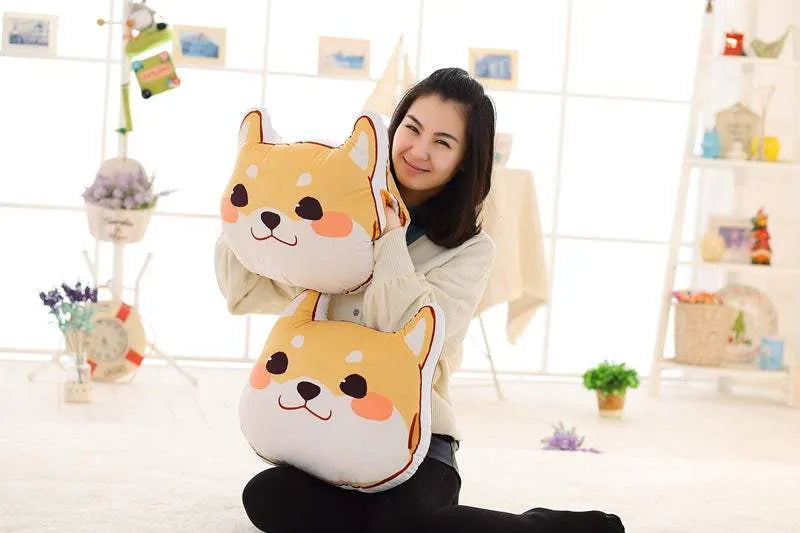 Shiba Inu Burger Print Doll Pillow Dog head pillow Humidifier - Tophatter Daily Deals