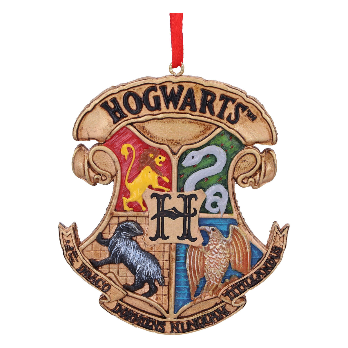 Harry Potter – Official Hogwarts Crest Hanging Ornament Hanging Ornament - Tophatter Daily Deals