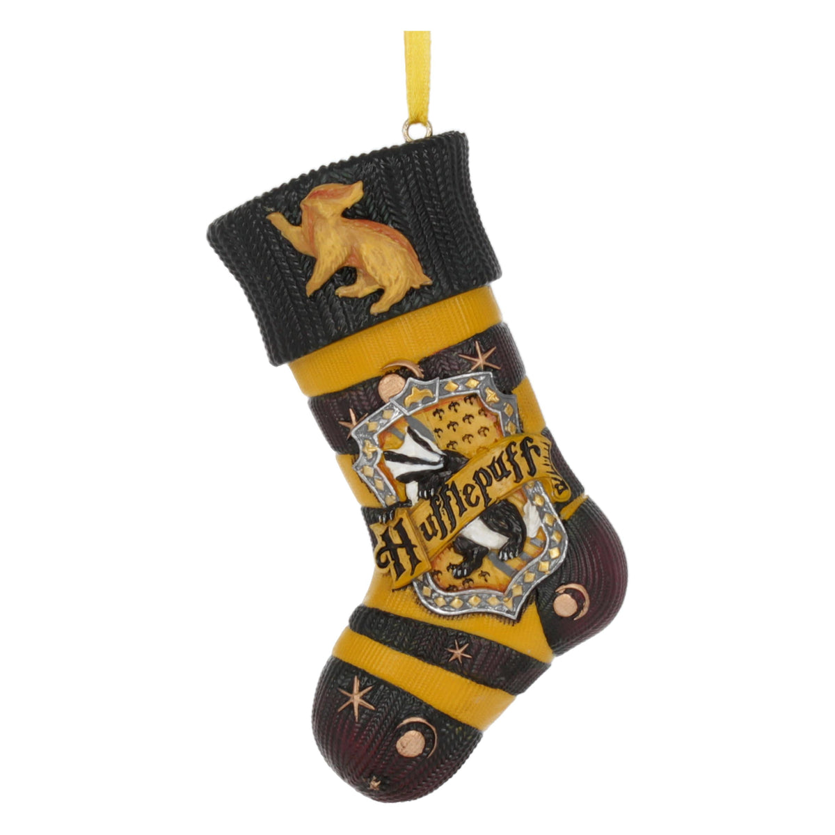Harry Potter – Official Hufflepuff Stocking Hanging Ornament Hanging Ornament - Tophatter Daily Deals