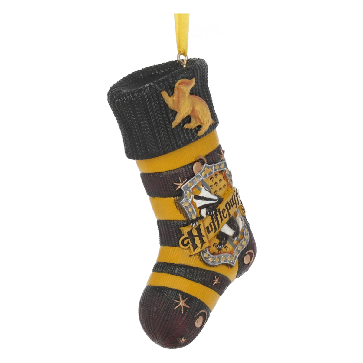 Harry Potter – Official Hufflepuff Stocking Hanging Ornament Hanging Ornament - Tophatter Daily Deals