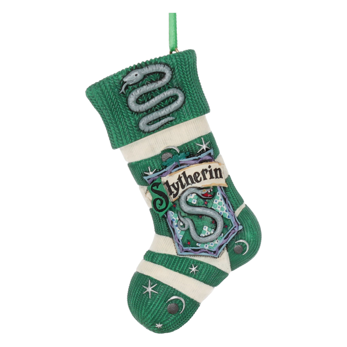 Harry Potter – Official Slytherin Stocking Hanging Ornament Hanging Ornament - Tophatter Daily Deals