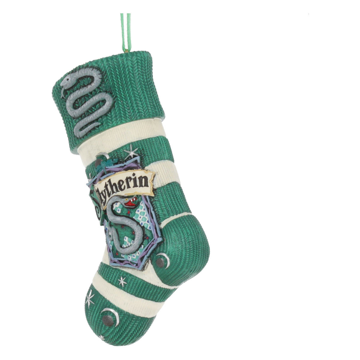 Harry Potter – Official Slytherin Stocking Hanging Ornament Hanging Ornament - Tophatter Daily Deals