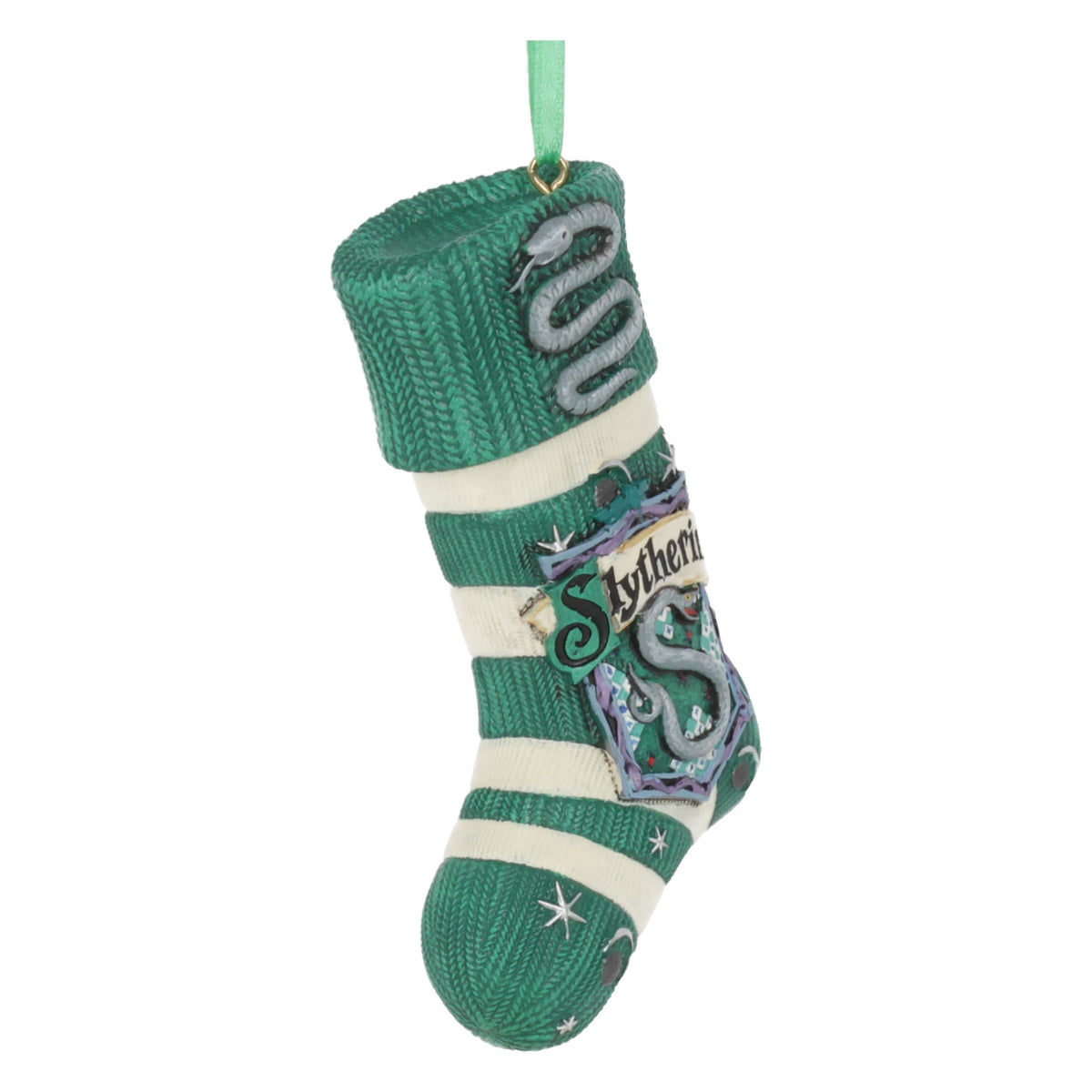 Harry Potter – Official Slytherin Stocking Hanging Ornament Hanging Ornament - Tophatter Daily Deals
