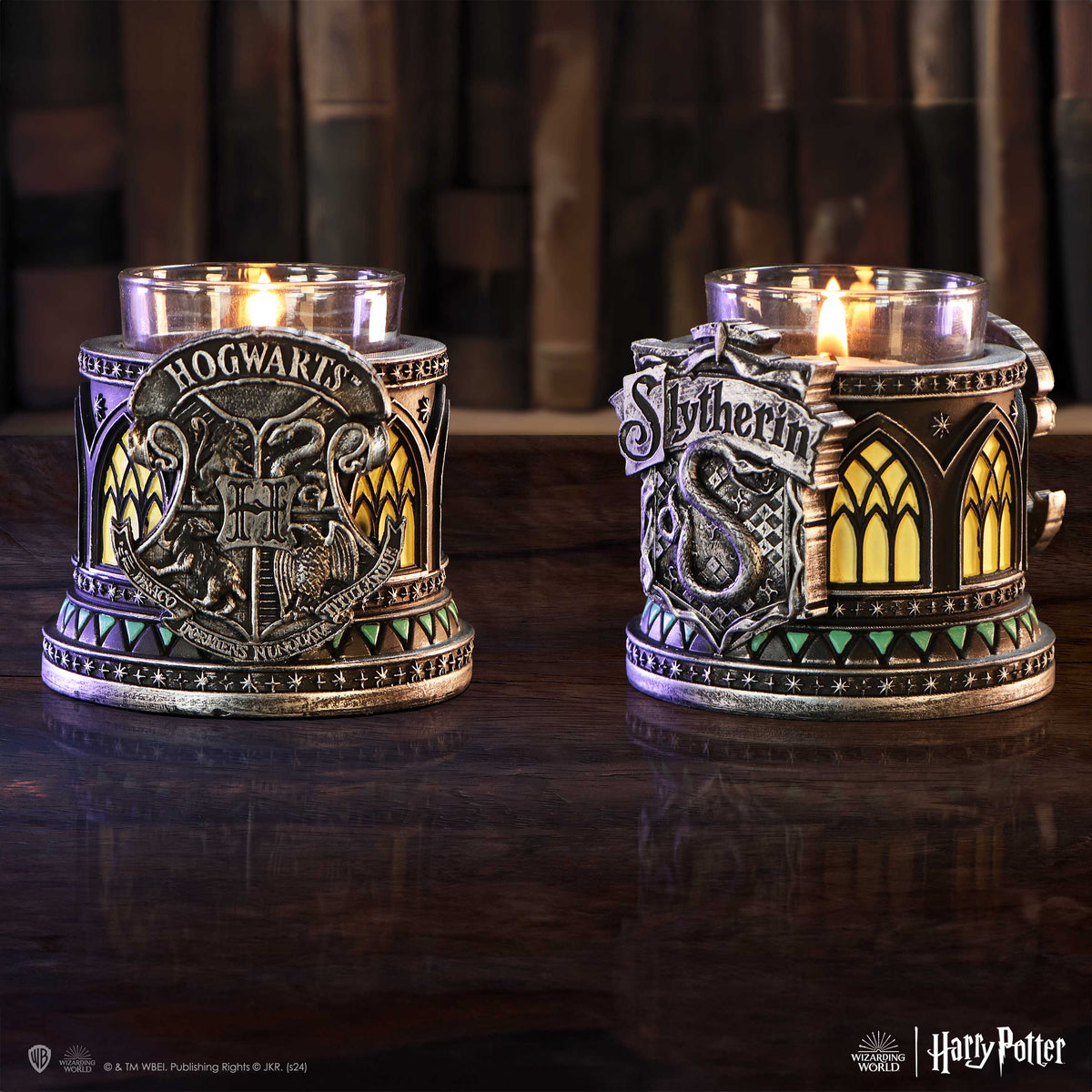 Harry Potter – Official Slytherin Tea Light Holder Candle Holder - Tophatter Daily Deals