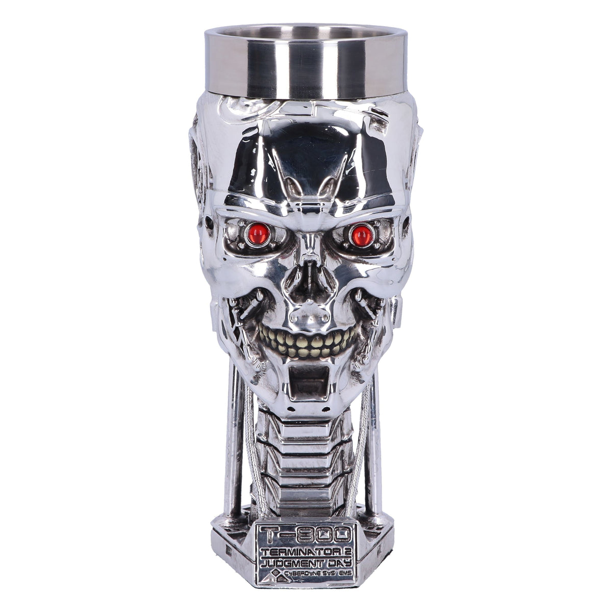Terminator 2: Judgment Day – Official T-800 Head Goblet Goblet - Tophatter Daily Deals