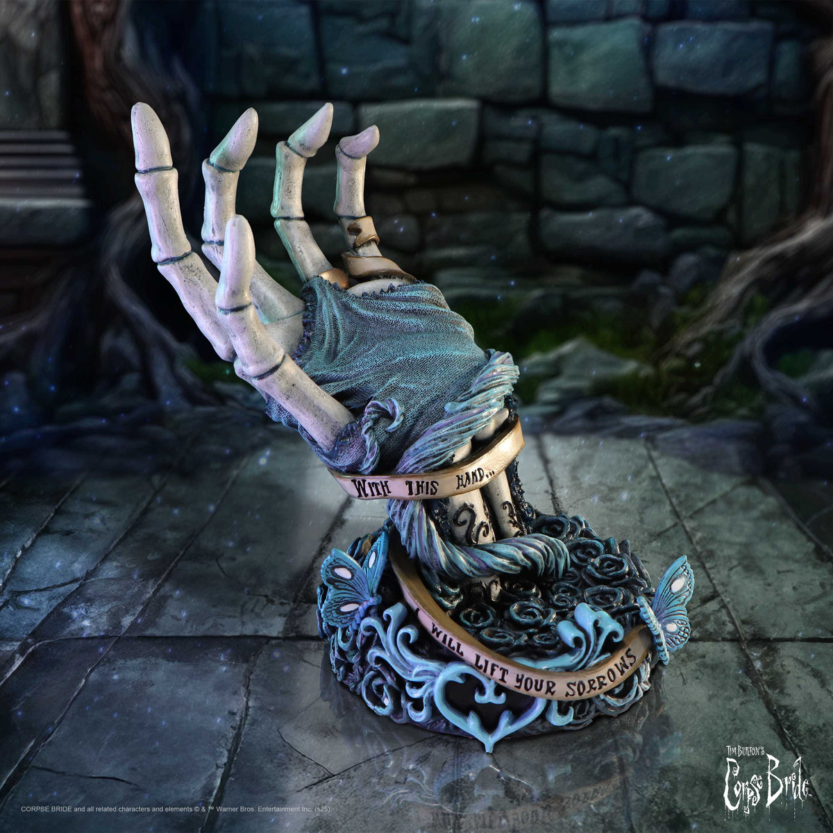 Tim Burton's Corpse Bride – Official With This Hand Vow Figurine Collectible Figure - Tophatter Daily Deals