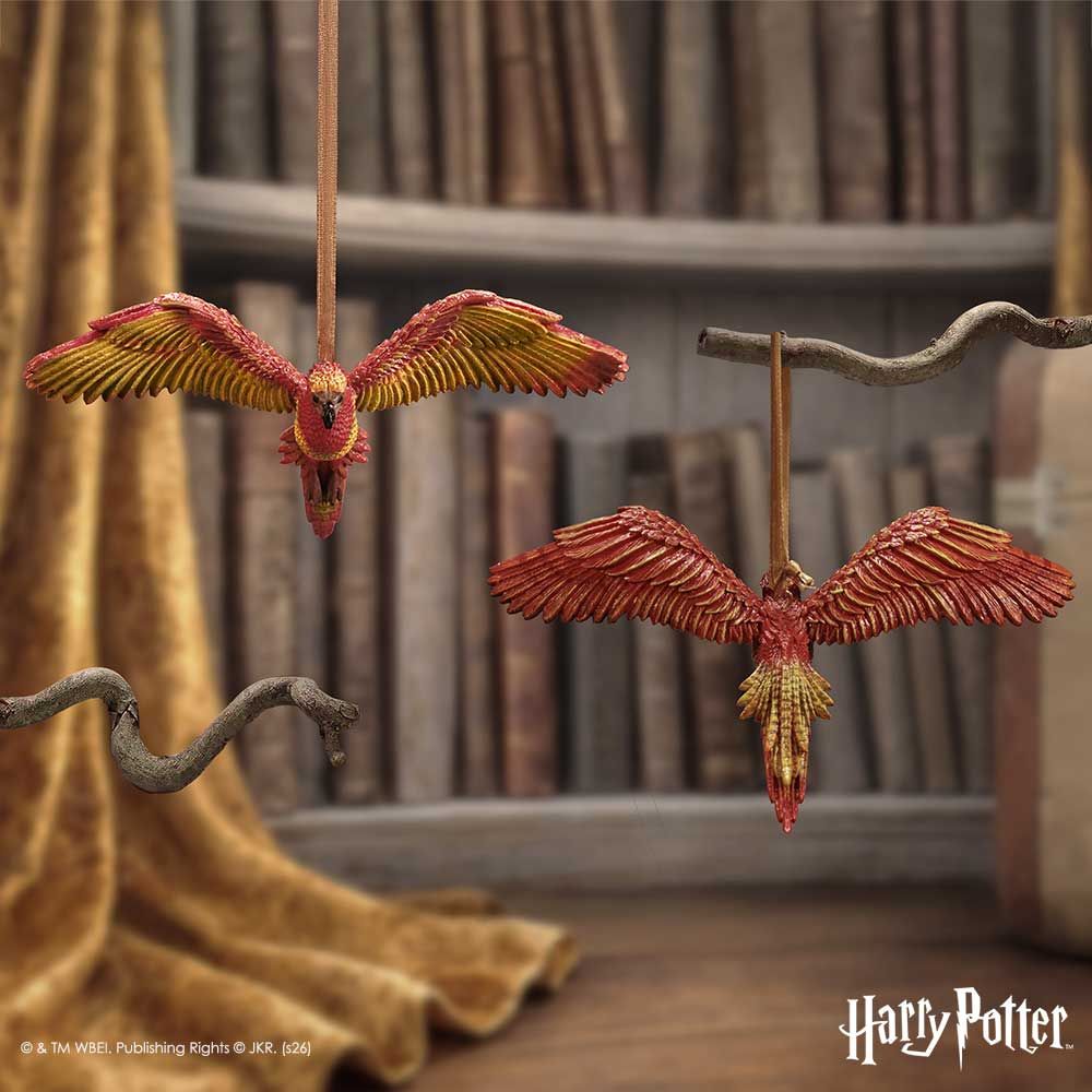 Harry Potter – Official Fawkes in Flight Hanging Ornament Hanging Ornament - Tophatter Daily Deals