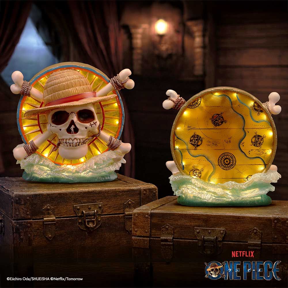 One Piece – Official Jolly Roger LED Lamp Lamp - Tophatter Daily Deals