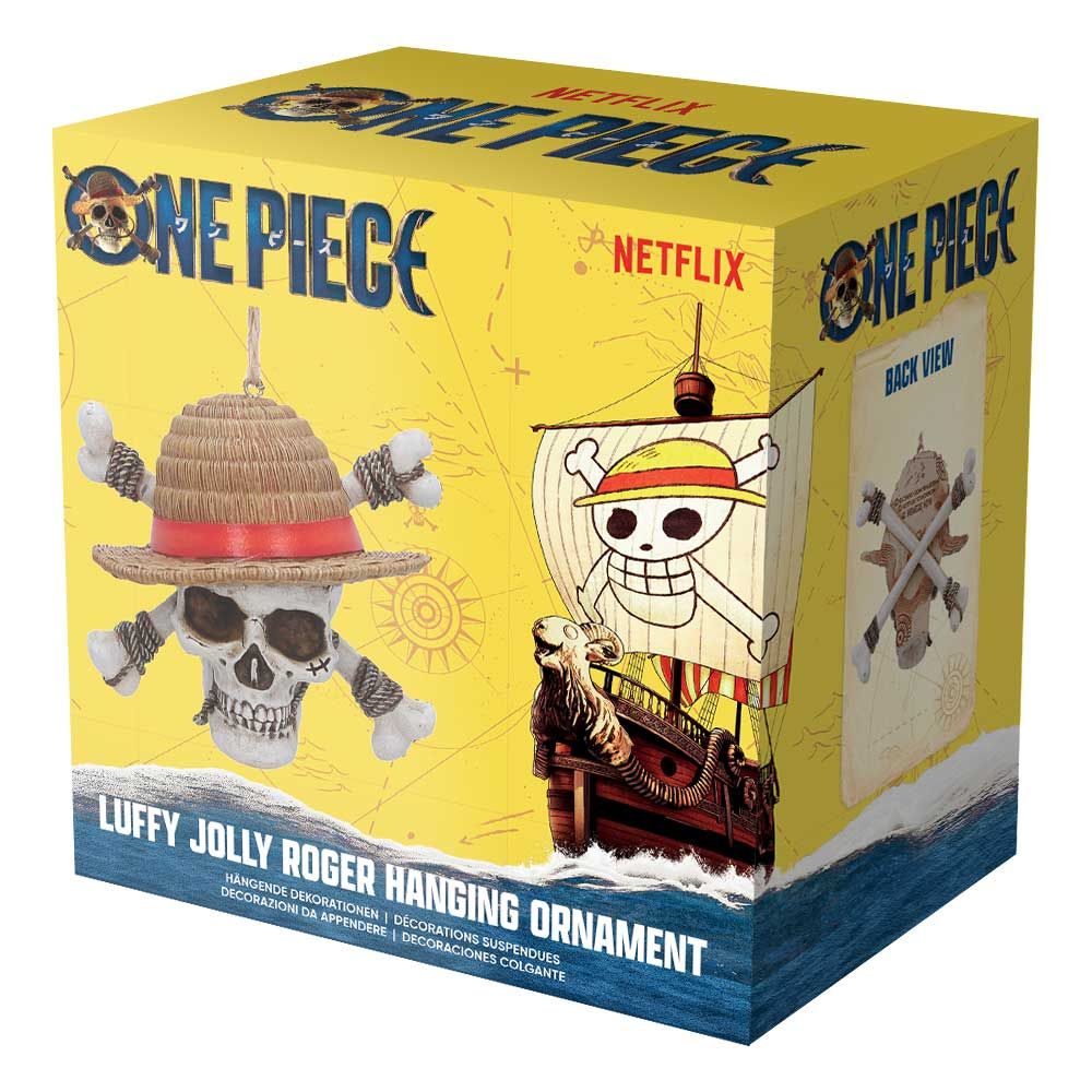 One Piece – Official Luffy Jolly Roger Hanging Ornament Hanging Ornament - Tophatter Daily Deals