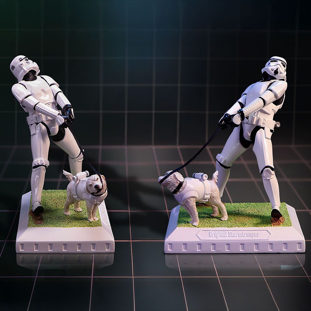 Original Stormtrooper – Official "Man's Best Friend" Collectible Figurine Decorative Figurine - Tophatter Daily Deals