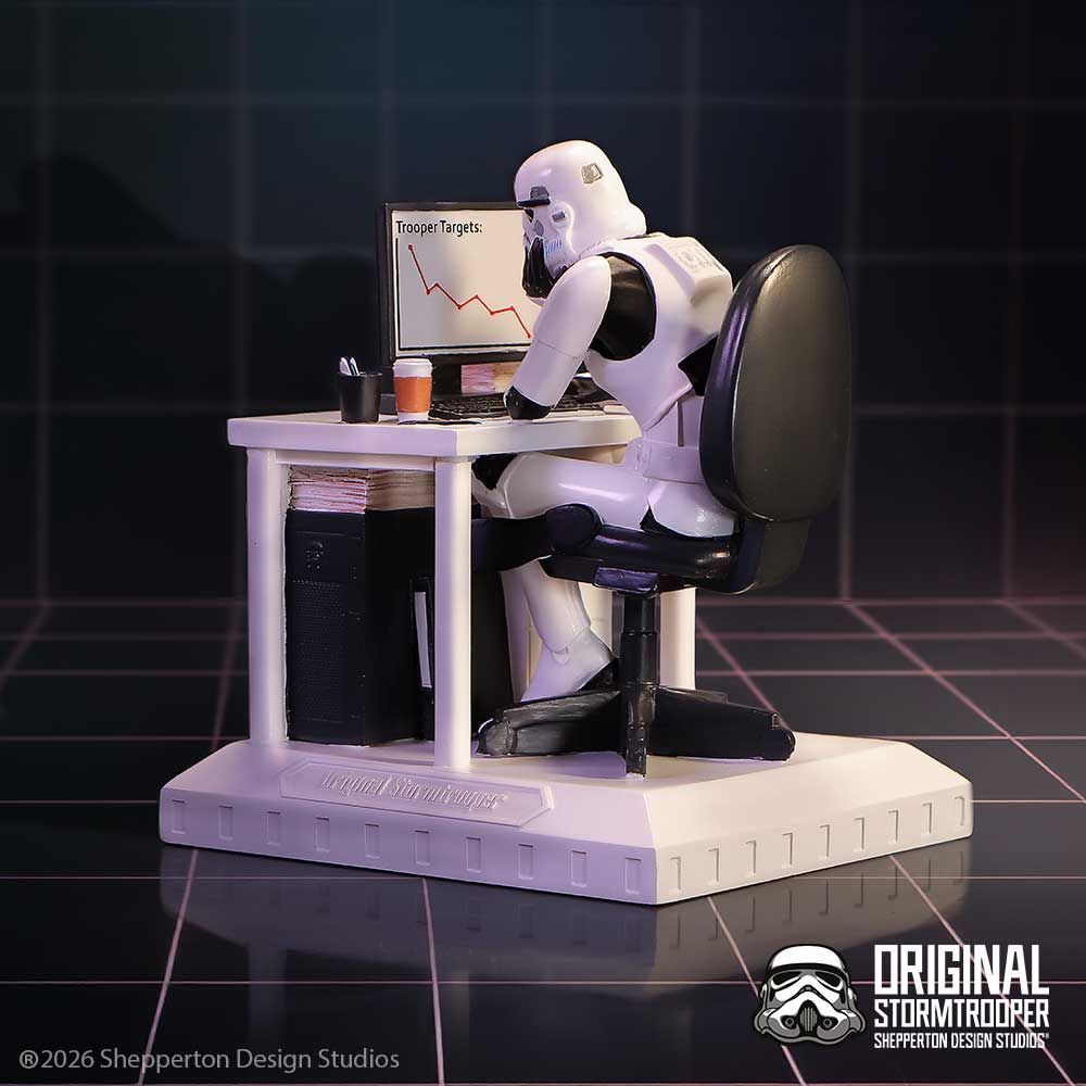 Original Stormtrooper – Official "Slave to the Wage" Collectible Figurine Decorative Figurine - Tophatter Daily Deals