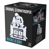 Original Stormtrooper – Official "What a Day" Perpetual Calendar Decorative Figurine - Tophatter Daily Deals