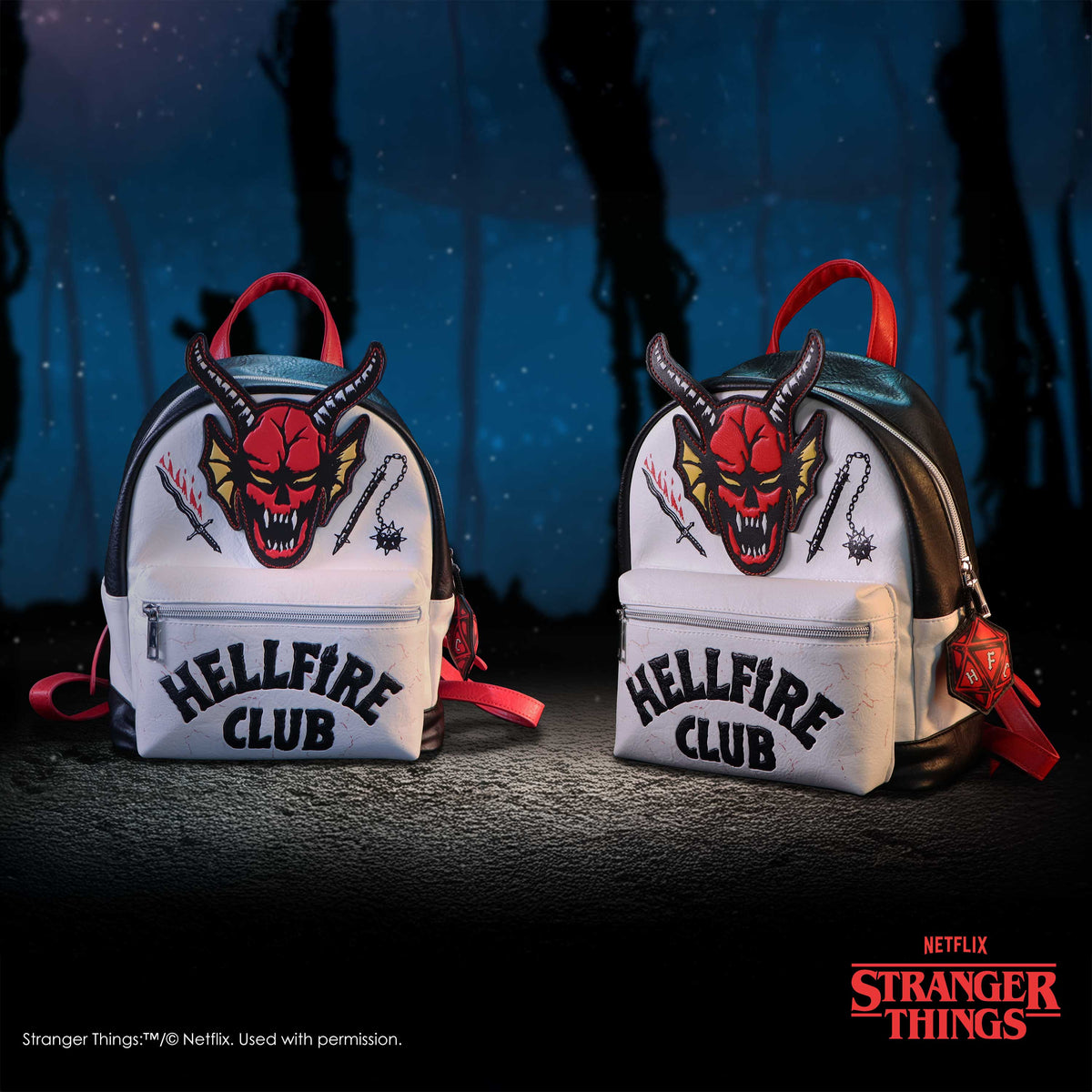 Stranger Things – Official "Hellfire Club" Backpack Backpack - Tophatter Daily Deals