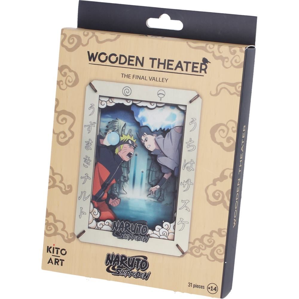Naruto – "The Final Valley" Medium Wooden Theatre Collectible Display - Tophatter Daily Deals
