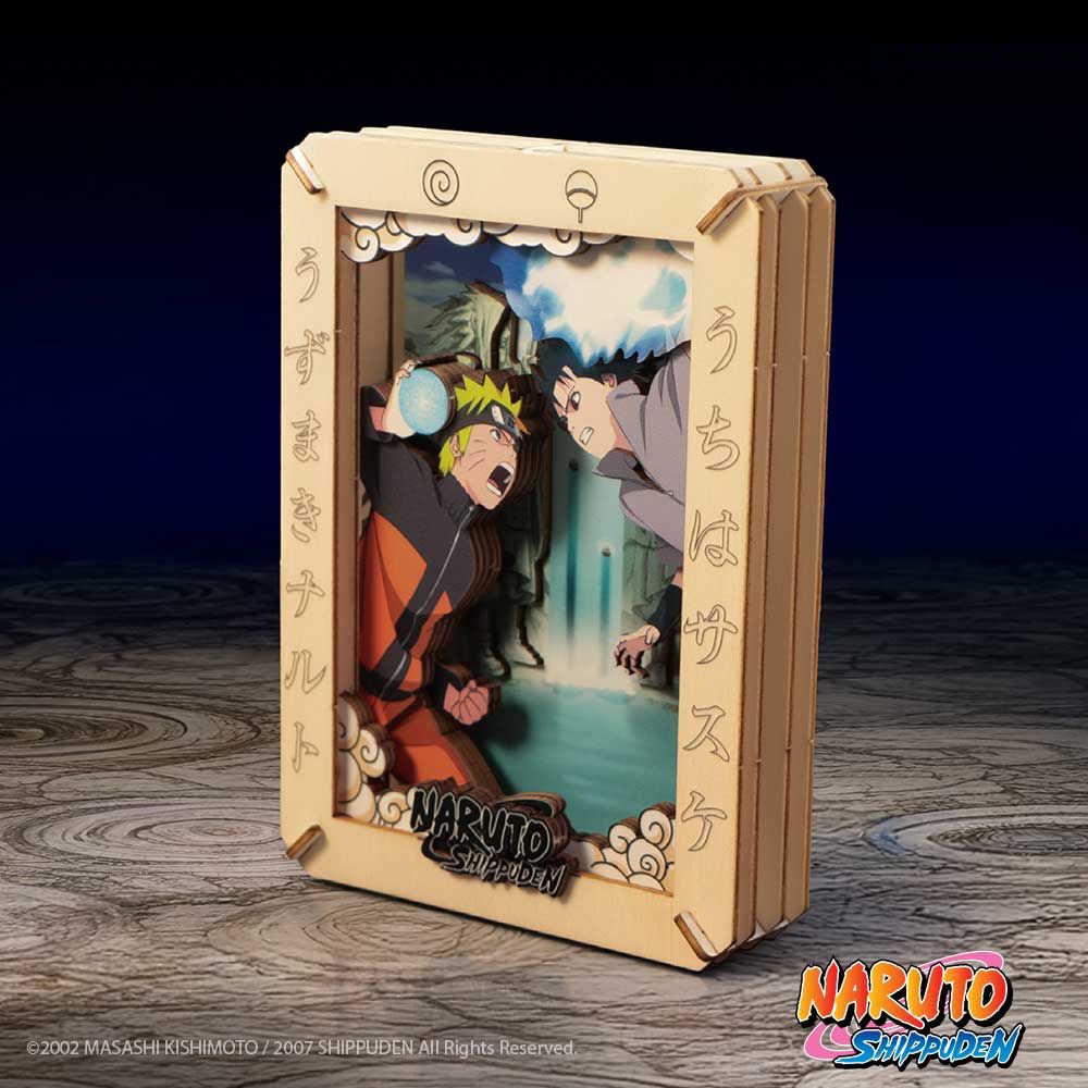 Naruto – "The Final Valley" Medium Wooden Theatre Collectible Display - Tophatter Daily Deals