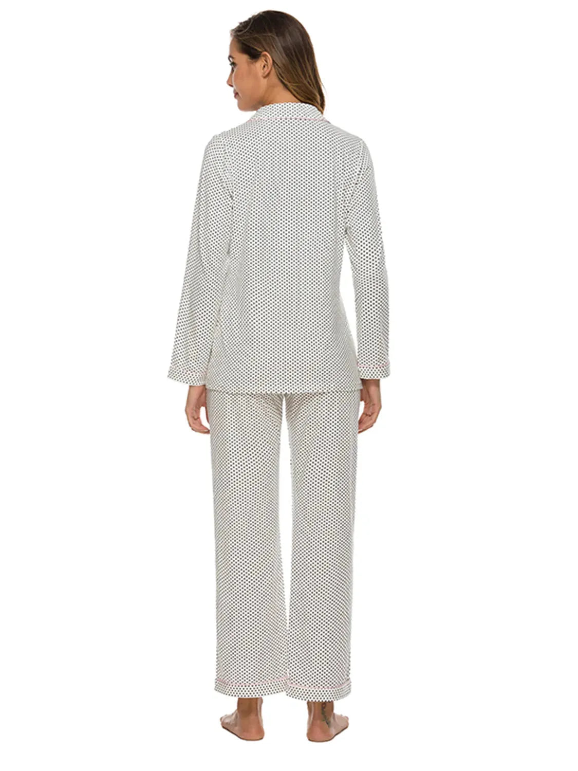 Collared Neck Loungewear Set with Pocket Loungewear Sets - Tophatter Daily Deals