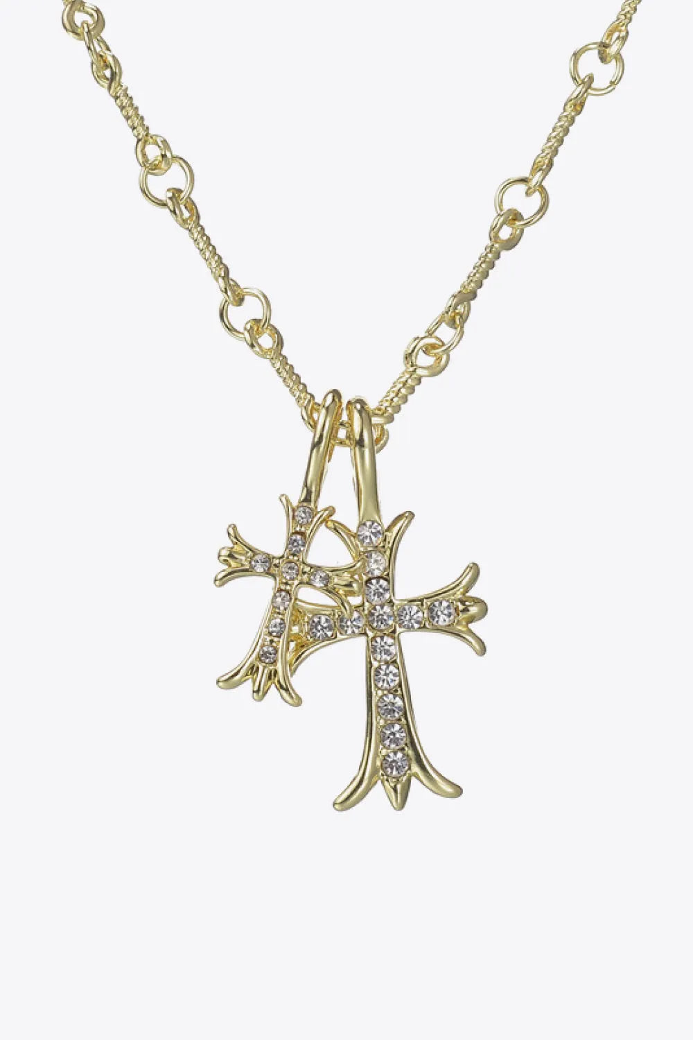 Cross Pendant Stainless Steel Necklace Necklaces - Tophatter Daily Deals