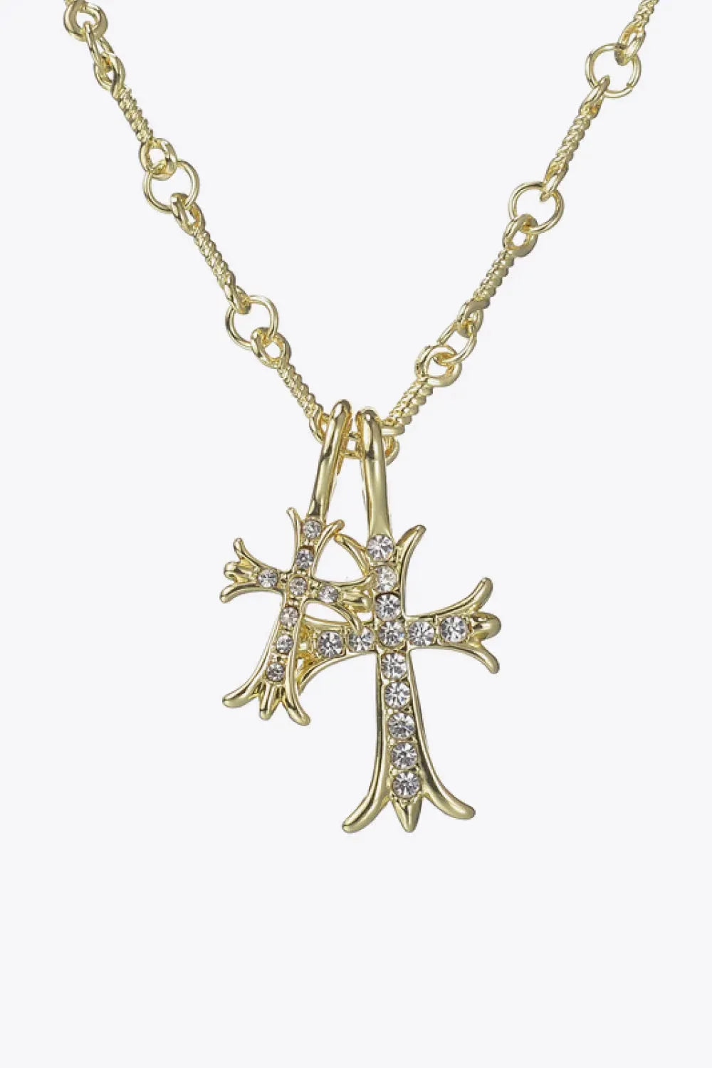 Cross Pendant Stainless Steel Necklace Necklaces - Tophatter Daily Deals